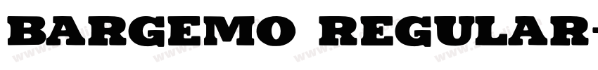 Bargemo Regular字体转换